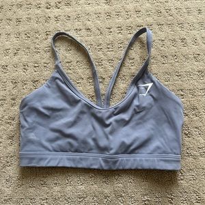 Gymshark V neck sports bra - periwinkle